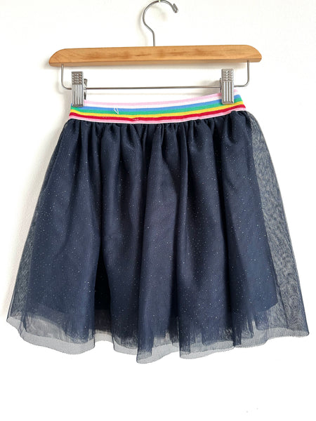 H&M Sparkly Blue Tutu with Rainbow Waistband • 4-6 years