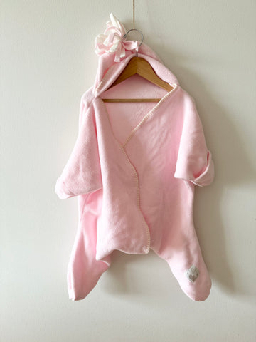 Tuppence and Crumble Star Pink Wrap Suit • 5-10 months