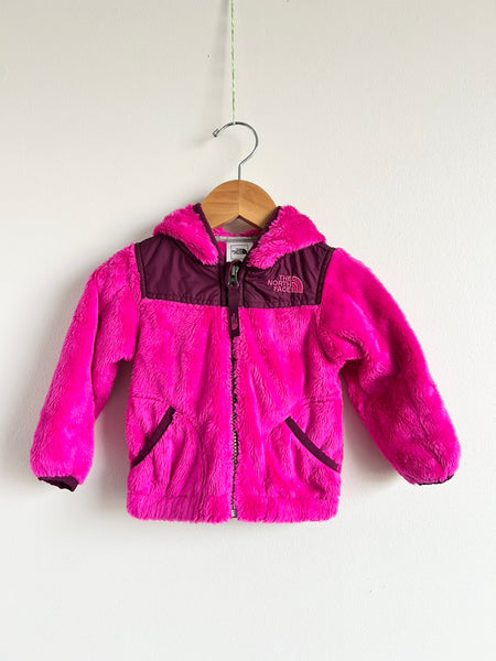 The North Face Pink Oso Zip Fuzzy Sweater • 6-12 months
