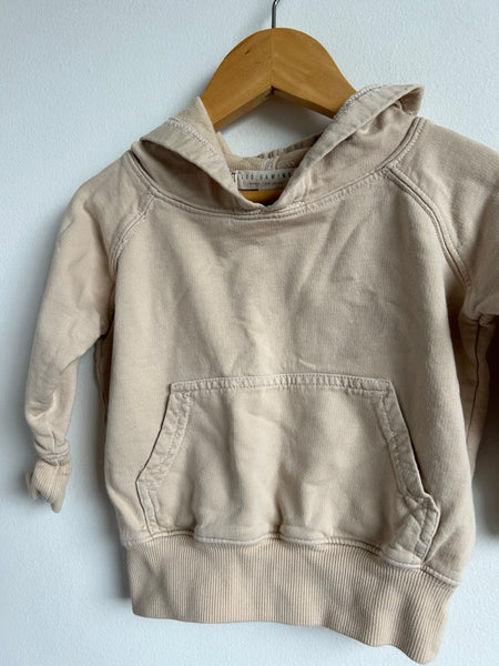 Les Gamins Cream Cotton Hoodie • 6-18 months