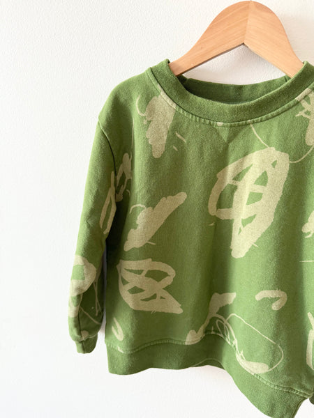 Mon Coeur Green Sweatshirt • 5-6 years