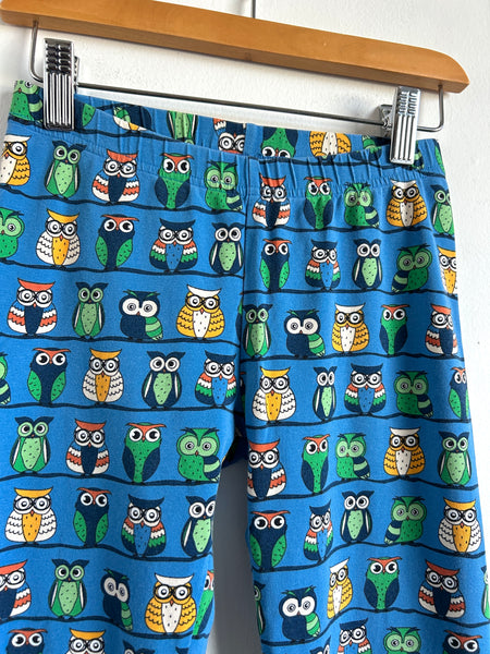 Villervalla Cotton Owls Blue Leggings • 10 years (140cm)