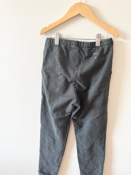 Gray Label Blue Cotton Joggers with White Drawstring • 7-9 years