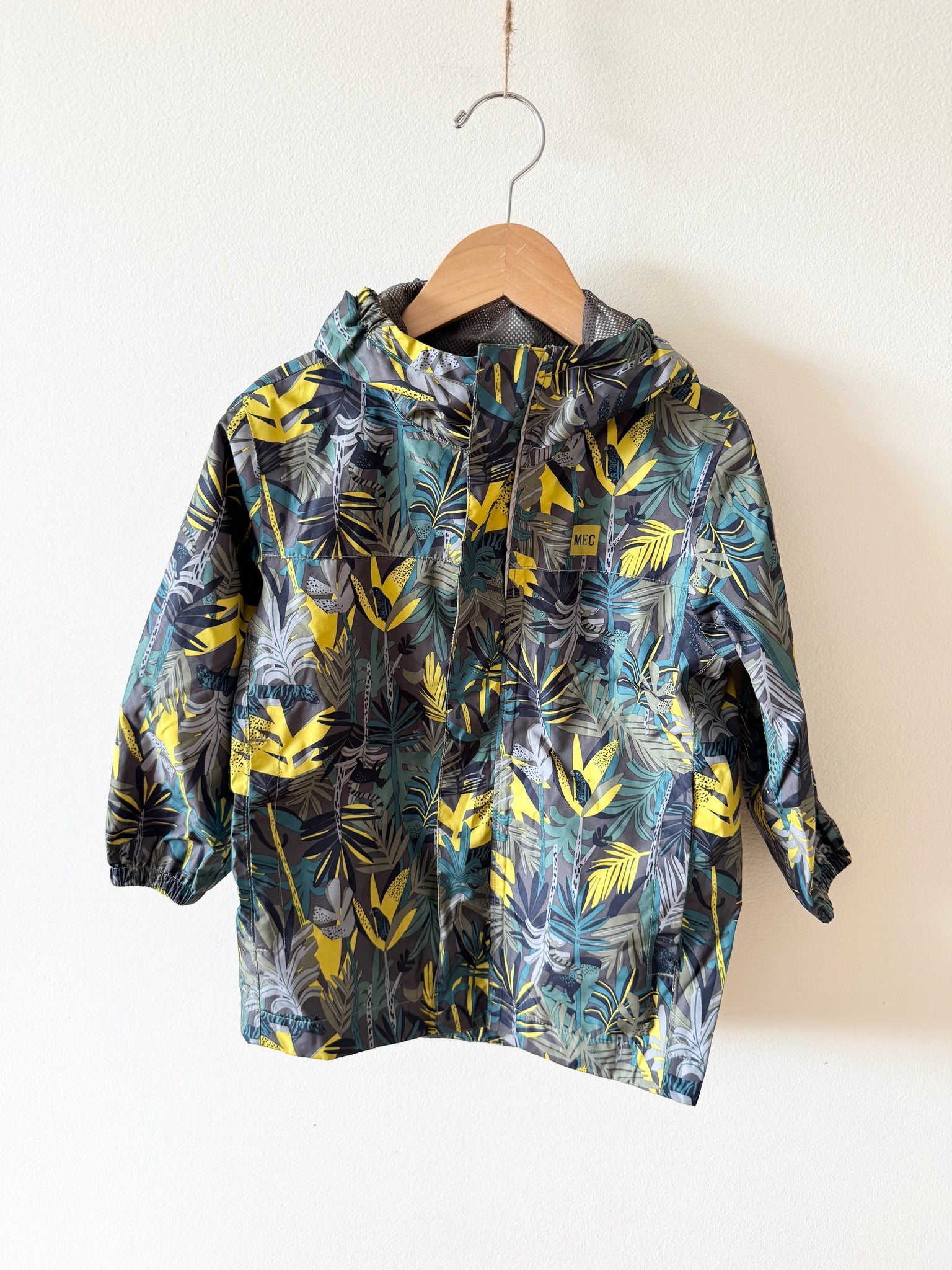 MEC Jungle Print Rain Jacket • 3 years