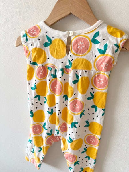 Tea Collection Citrus Romper • 3-6 months