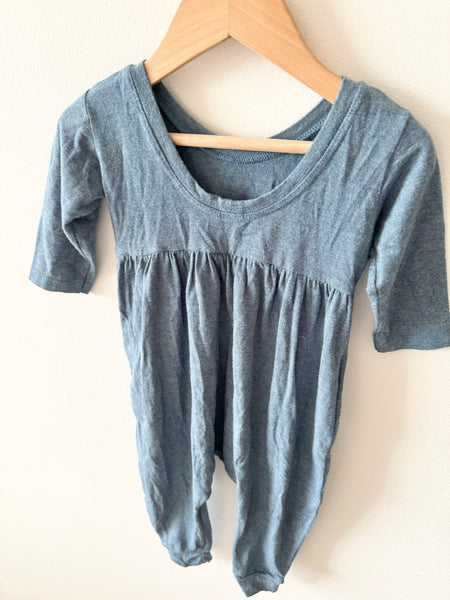 Nest and Nurture Stretchy Blue Romper • 1-2 years