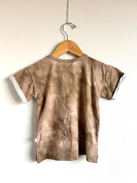 NEW Jax and Lennon Brown Tie Dye Short Sleeve Top • 1-3 years