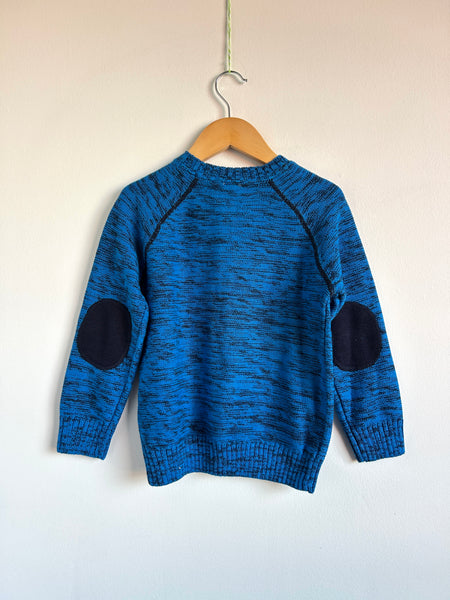 NEW Gymboree Cotton Blue and Black Sweater • 4-5 years