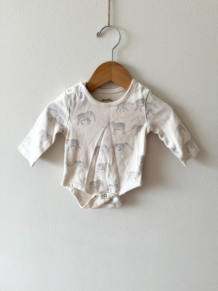 Pehr Elephant Onesie • 0-3 months