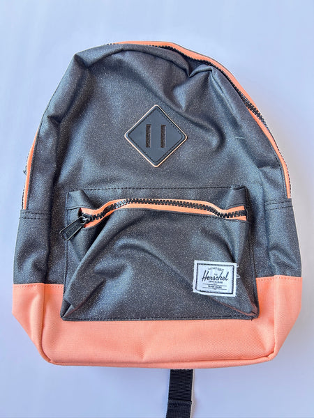 Herschel Black and Pink Sparkly Backpack