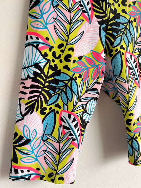 Athletic Works Neon Floral Long Shorts • 10-12 years