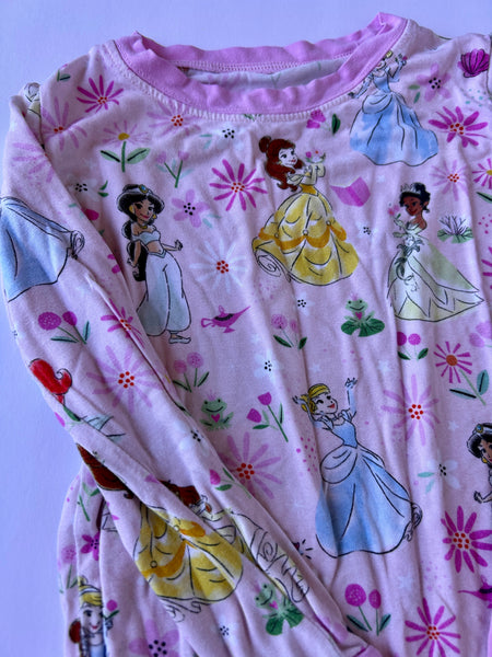 Little Sleepies x Disney Princess Pink 2pc Bamboo Long Sleeve Jammies • 2 years