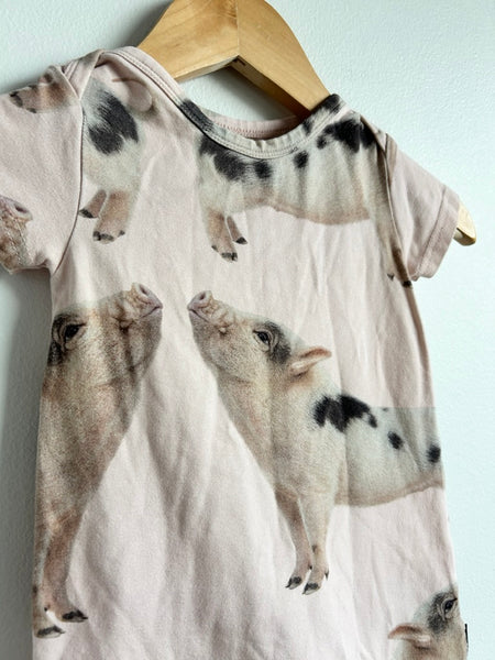 Snurk Pigs Shorty Romper • 6-12 months
