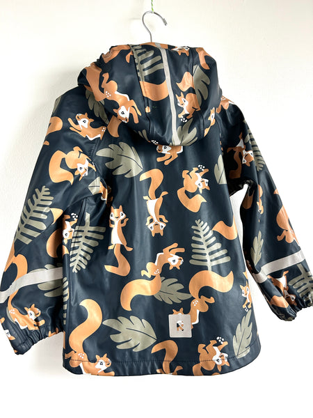 Reima Squirrels Rubberized Rainjacket • 6-7 years