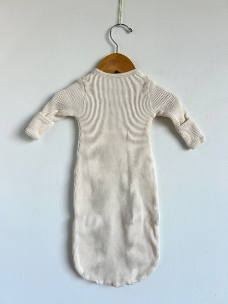 Fin and Vince White and Blue Waffle Gown/Bundler Suit • Newborn