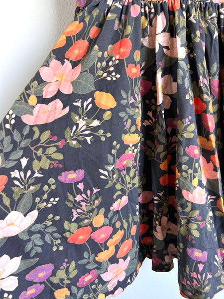 Alice and Ames Blue Floral Short Sleeve Ballet Dress • 7-8 years