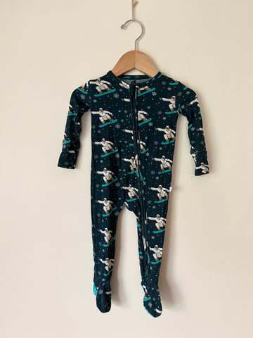 Posh Peanut Snowboarding Bamboo Jammies • 3-6 months