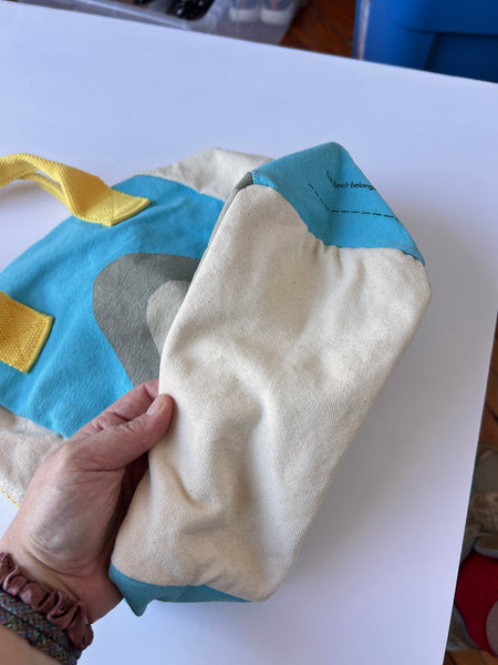 Fluf Shark Cotton Lunch Bag