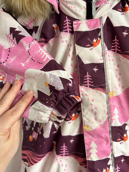 Reima Toddler Waterproof Snowsuit with Furry Hood • 1-2 years (86cm)