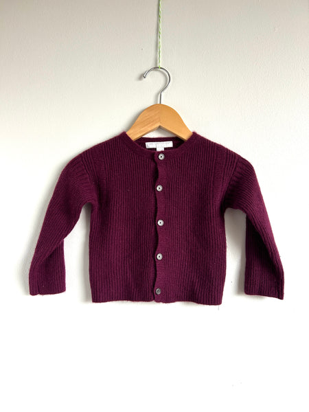 Burberry Purple Cashmere Cardigan • 1-2 years