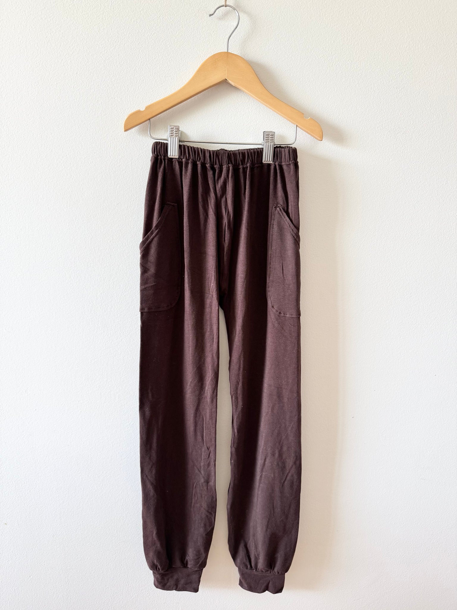 Laid Paisley Brown Pants • 9-10 years