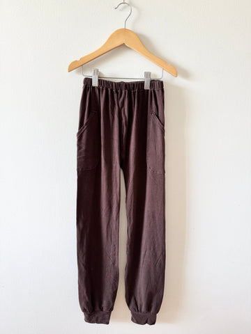 Laid Paisley Brown Pants • 9-10 years