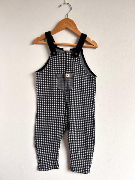 Turtledove Black and White Overalls • 2-3 years