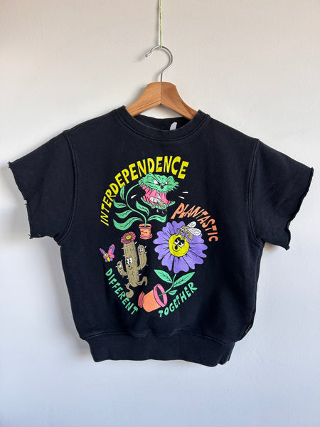 Molo Black Cotton T-Shirt Sweater • 6-7 years