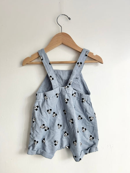 H&M Mickey Shortalls • 2-4 months