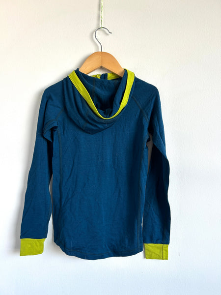 Wee Woolies Navy and Green Zip Hoodie• 6-7 years