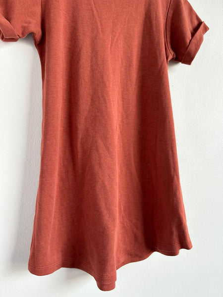 Little and Lively Rust Brown T-Shirt Dress • 3-4 years