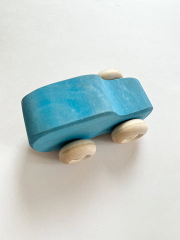 Grimm's Blue Wooden Car