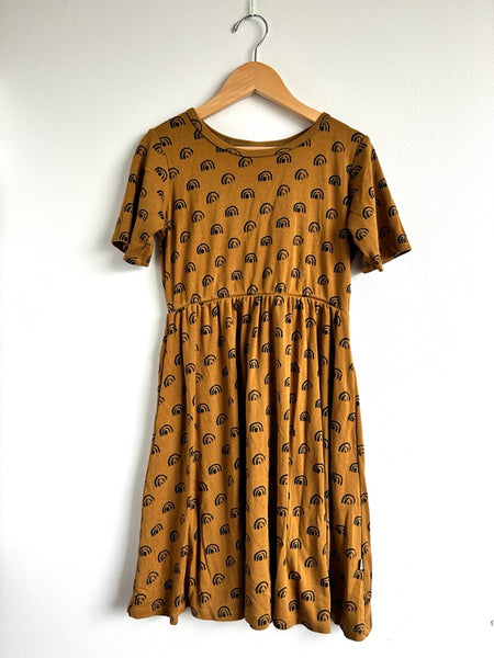 Little and Lively Brown Rainbow Dress • 10-12 years