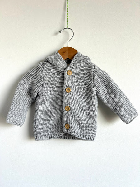 Little Planet by Carter's Grey Knit Hoodie • 6-12 months
