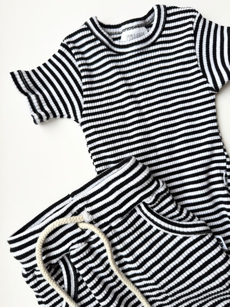 Fellow Human Striped Ribbed Set • 1-2 years