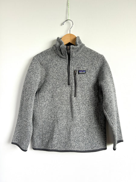 Patagonia Grey Better Sweater 1/4 Zip • 7-8 years