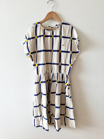 Bobo Choses Blue and White Dress • 10-12 years