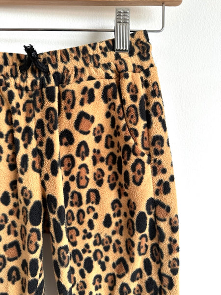 Mini Rodini Fleece Leopard Jogger Pants • 5-7 years