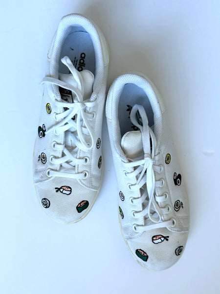 Adidas Stan Smith Embroidered Sushi Shoes • 4.5Y