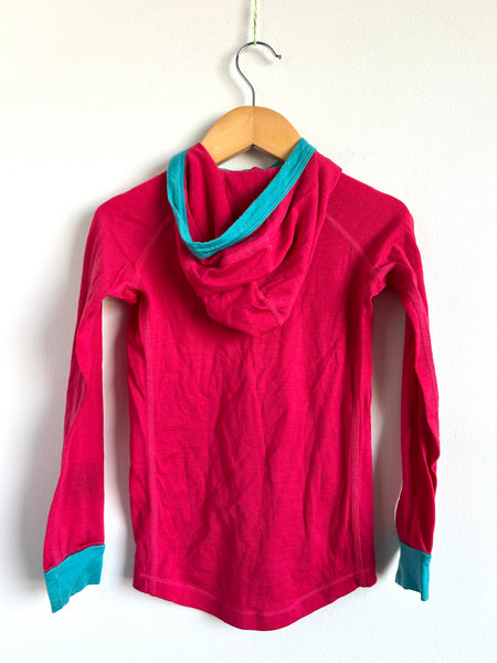 Wee Woolies Fuschia and Blue Top • 4-5 years
