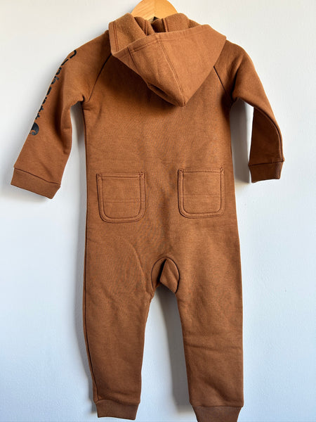 NEW Carhartt Long Sleeve Hooded Romper • 18-24 months