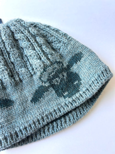 NEW Aran Woolen Mills x Shaun the Sheep Blue Wool Toque • 6-12+ years