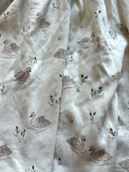 Quincy Mae 2pc Swan Dress and Bloomer Set • 3-4 years