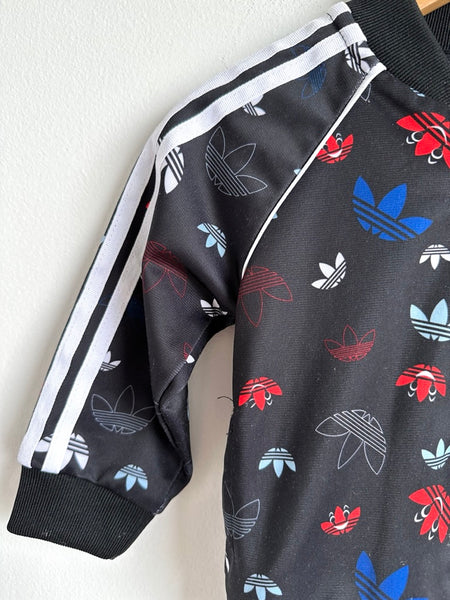 Adidas Black Zip Jacket • 3-6 months