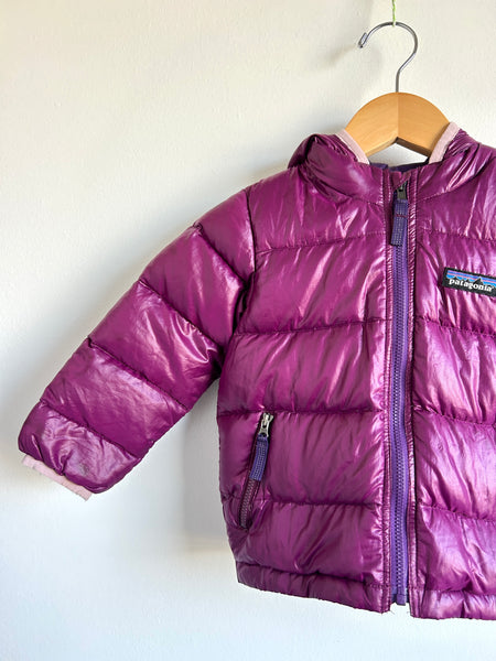 Patagonia Purple High-Loft Down Parka • 12-18 months