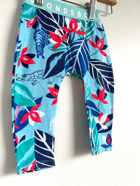 Bonds Blue Tiger Leggings • 6-12 months