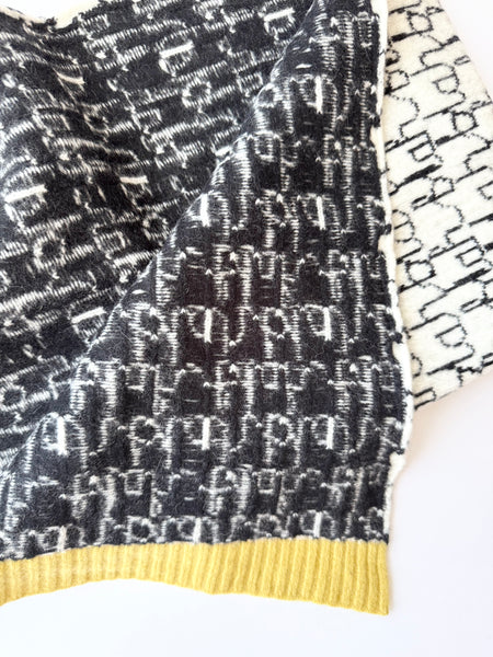 NEW Donna Wilson Blah Blah Blah Wool Blanket