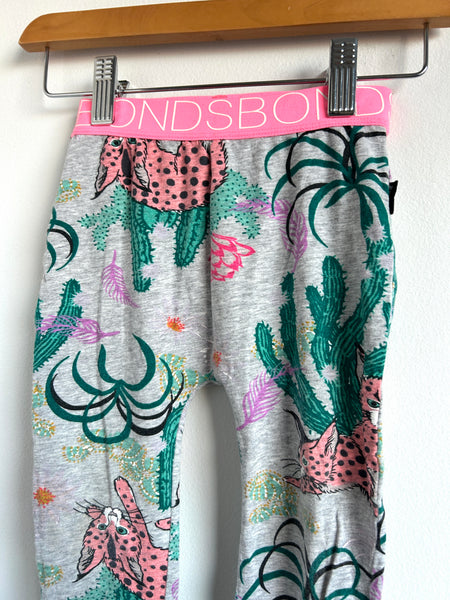 Bonds Pink Leopard Cactus Pants • 18-24 months