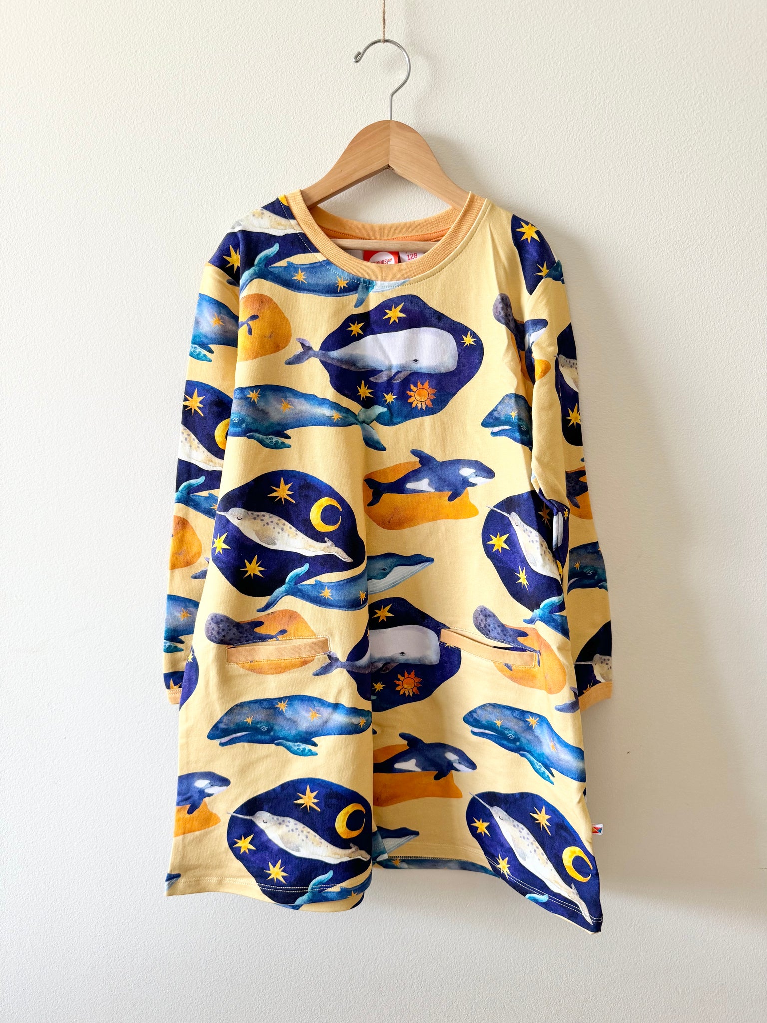 NEW Curious Stories Whale Dress • 7-9 years