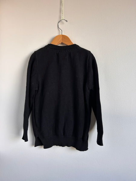 Little Bipsy Brrr Knit Black Sweater • 3-5 years